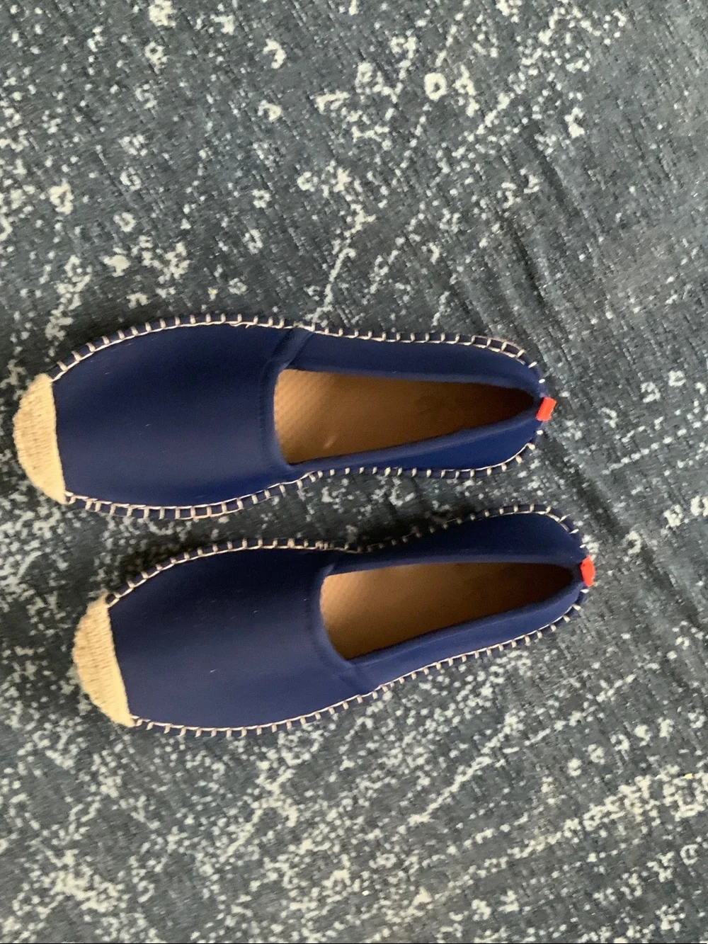 Women's Navy Espadrille Slip-On Shoes